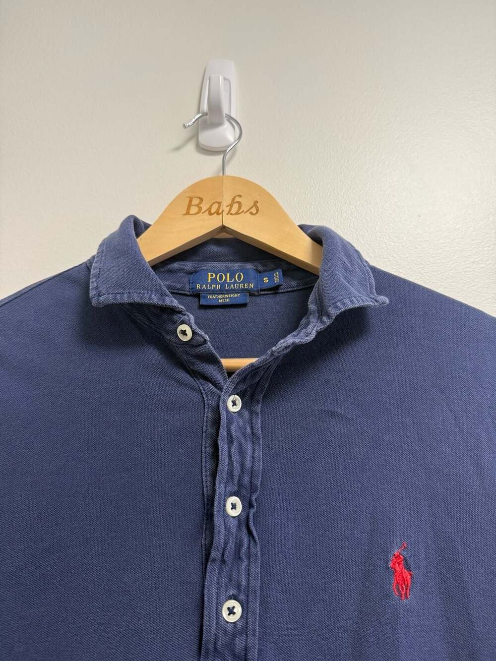 Polo Ralph Lauren Featherweight Mesh Long Sleeve Polo Shirt Size S